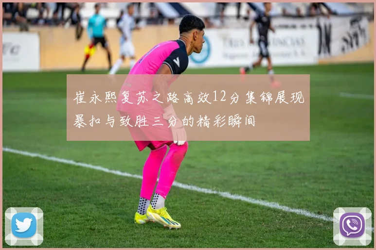 崔永熙复苏之路高效12分集锦展现暴扣与致胜三分的精彩瞬间